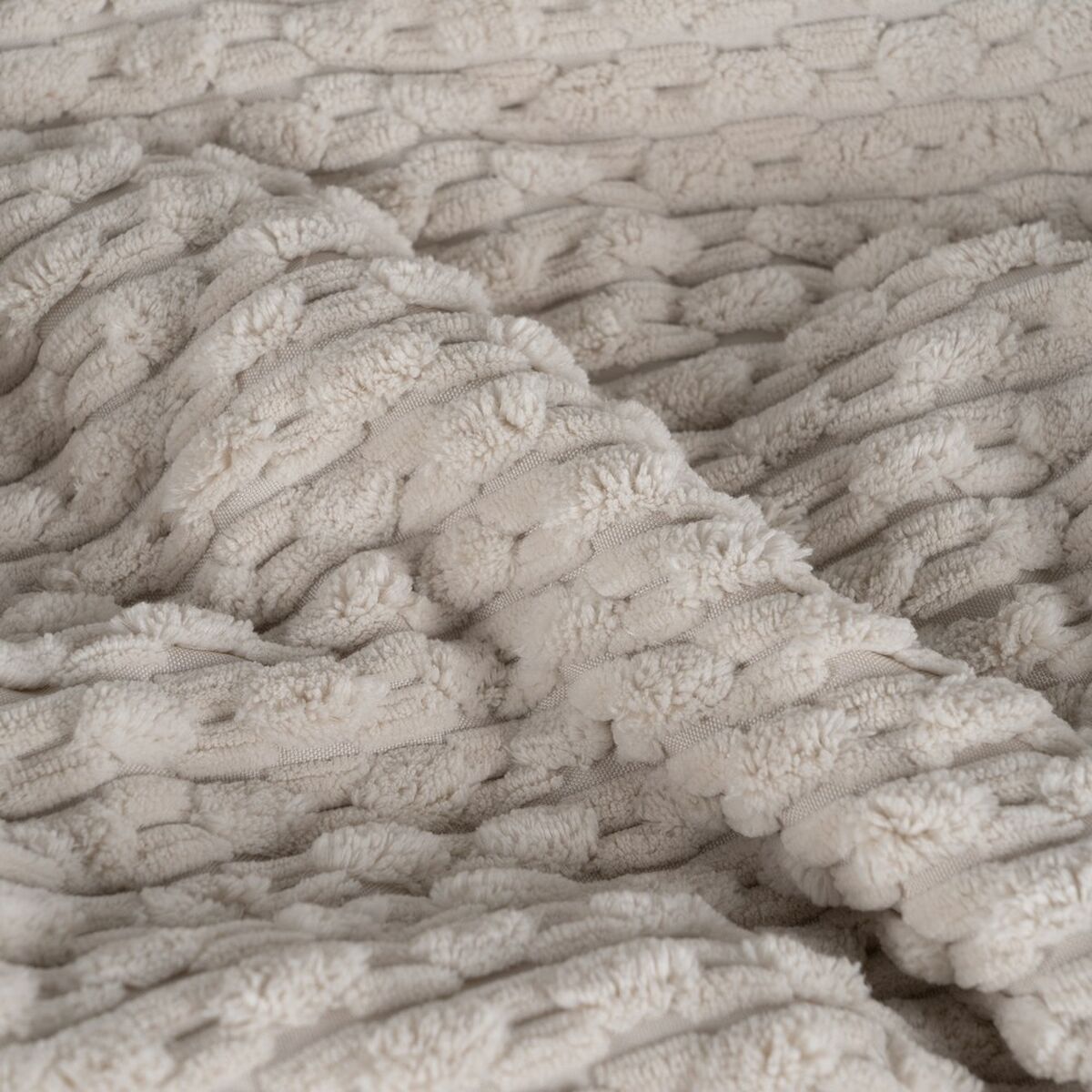 Sengetæppe (vattæppe) Beige 230 x 1 x 260 cm